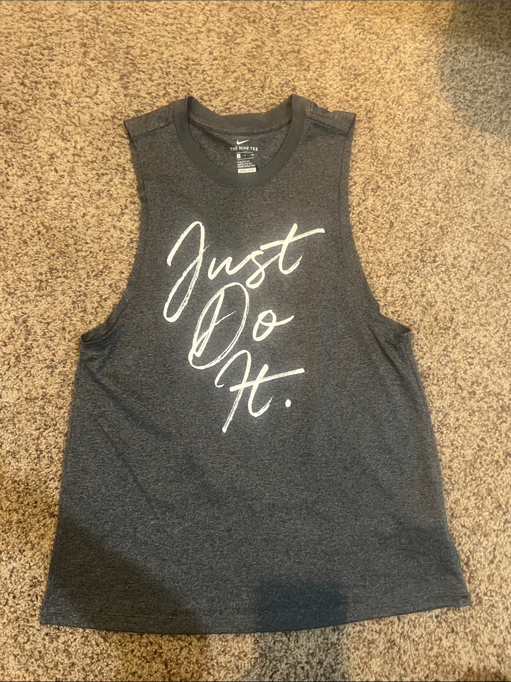 Women’s Small Running Tank with “Just Do It." Script